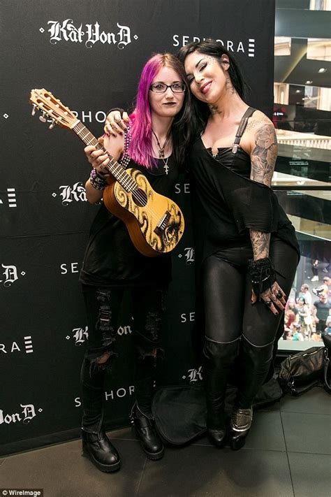 You are about to enter a website that contains explicit material (pornography). LA Ink's Kat Von D poses with fans at an in-store Sephora ...