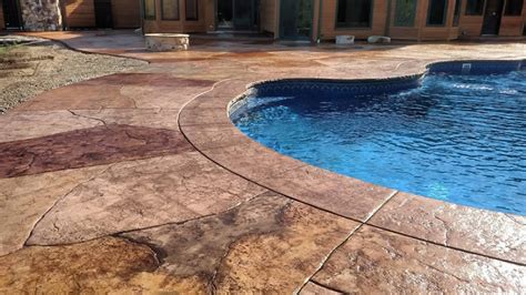 Stamped Concrete Pool Decks Advanced Concrete Creations Serving The Tri State Area