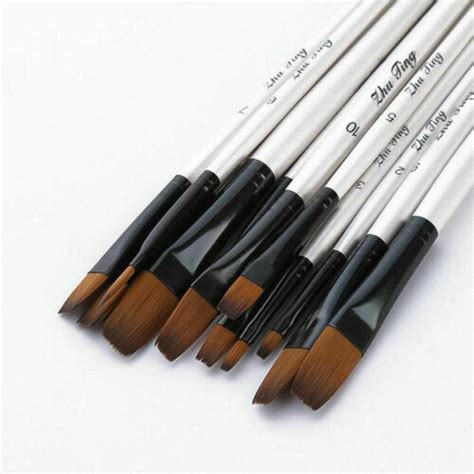 12pcs Set Art Painting Brushes Craft Acrylic Oil Watercolor Artist