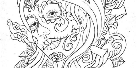 Abstract animal coloring pages for adults. Day of the Dead Coloring Pages for Adults - Enjoy Coloring ...