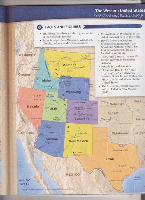 Western United States Diagram Quizlet