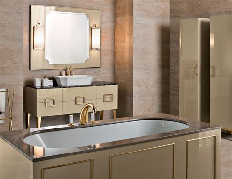 Luxury italian bathroom furniture built with high quality materials. Daphne D16 Bathroom Vanity Wood Luxury Italian Furniture in Brown Lacquer