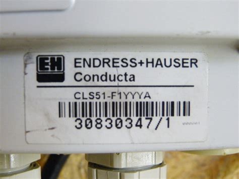 We extract the trade partners from endress & hauser conducta gmbh & co.kg's 34 transctions.you can screen companies by transactions, trade date, and trading area. Endress + Hauser Conducta CLS51-F1YYYA Sensor > ungebraucht!
