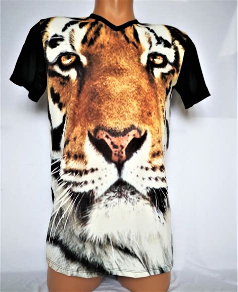 Tiger Shirt Men Shirt Gay Shirt Printed Shirt Graphic Etsy