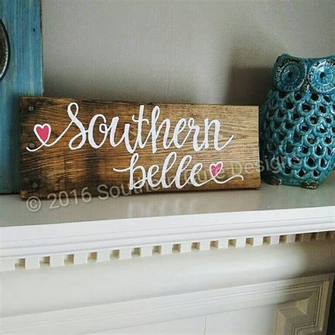 Southern Belle Sign Wood Signs Southern By Southerncutedesigns