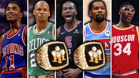 The Best Nba Starting 5 From Every Ring Amount Youtube