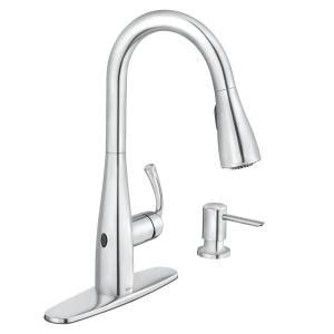 Touchless kitchen faucet mold and mildew kitchen flooring kitchen and bath kitchen remodel kitchen design handle ceramics faucets. MOEN Essie Touchless Single-Handle Pull-Down Sprayer ...