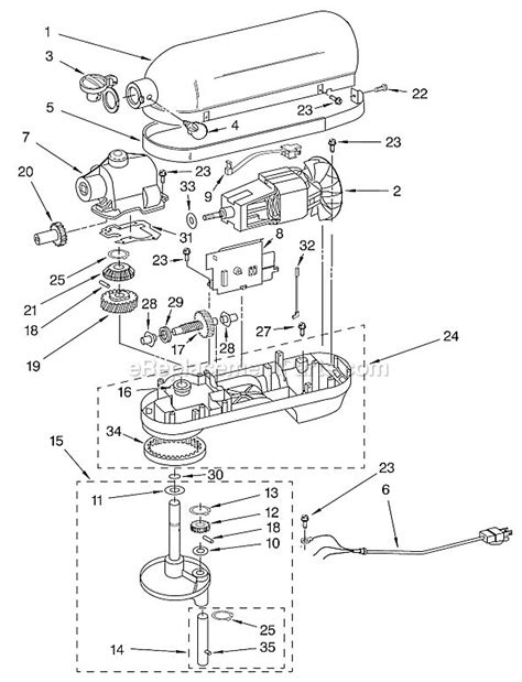 W10751713 b kitchenaid dishwasher parts diagram. 7 best Fix a KitchenAid Professional stand mixer! images ...