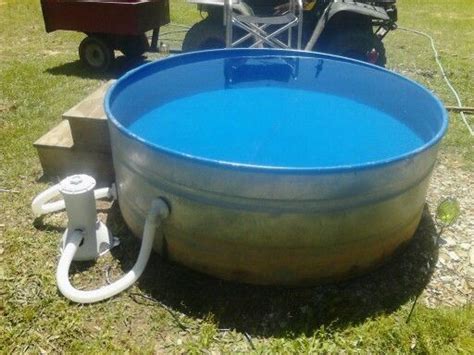 Water Trough From A Cattle Farm Turned Into A Pool Watertroughpool
