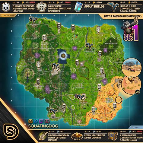 How to solve them the week 6 season 6 challenges for fortnite have just recently been revealed several new multistage challenges have also been added into the video game Season 6 - Week 1 Challenges ⋆ Wheel Of Fortnite