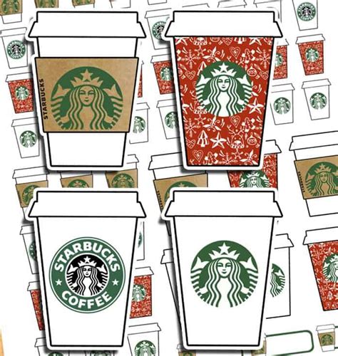 Printable Starbucks Stickers Printable World Holiday