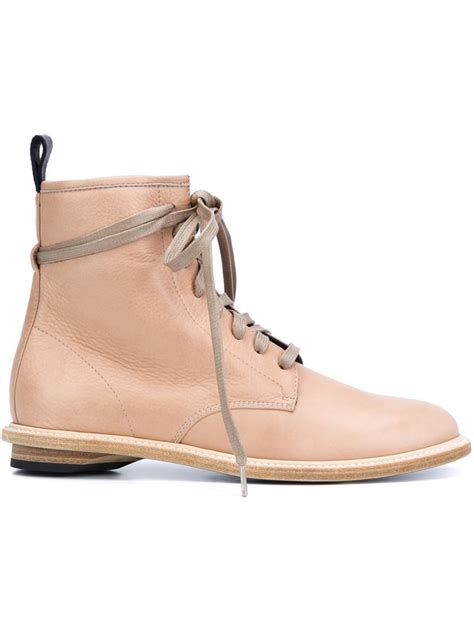 Valas Lace Up Ankle Boots Nude Boots Lace Ankle Boots Lace Booties