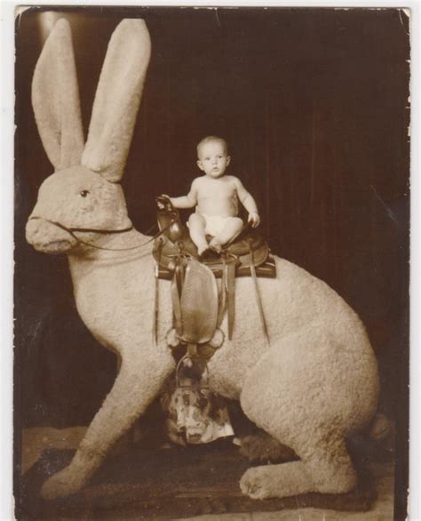 16 Vintage Snapshots Of Funny And Creepy Easter Bunnies Flashbak