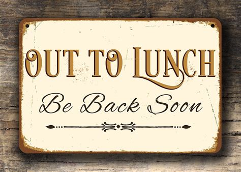 Out To Lunch Sign Printable Printable World Holiday