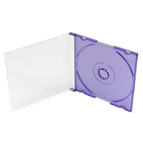 Coloured 8cm Cddvd Jewel Cases In Purple Retro Style Media