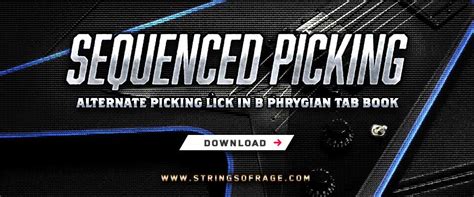 Alternate Picking Lick In B Phrygian Quick Licks Strings Of Rage™