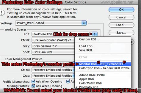 COLOR MANAGEMENT PHOTOSHOP CC CS6 Basic ColorManagement ... Using predefined color management settings.