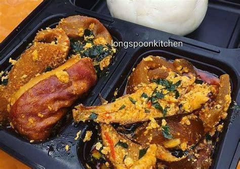 It is spicy, nutty with exotic african flavors! Egusi soup with fufu Recipe by Long spoon - Cookpad
