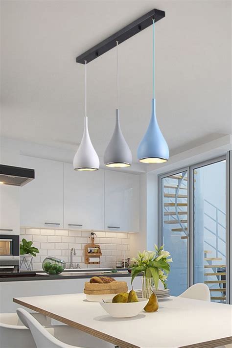 The brushed steel metal canopy mounts to any standard ceiling junction box using the included mounting hardware. Modern Simple Pendant Lights Minimalist LED Hanging Lamp ...