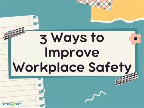 Ppt 3 Ways To Improve Workplace Safety Powerpoint Presentation Free