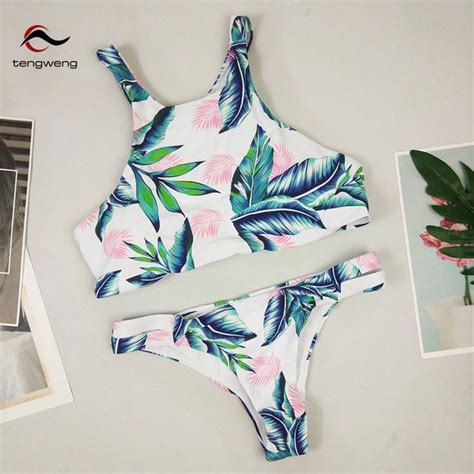 Gxqil Sexy Thong Bikini Cute Floral Bikini Set Women Swimming My XXX