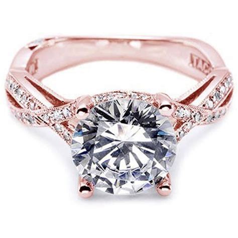 30 Elegant Design Of Engagement Rings In Rose Gold