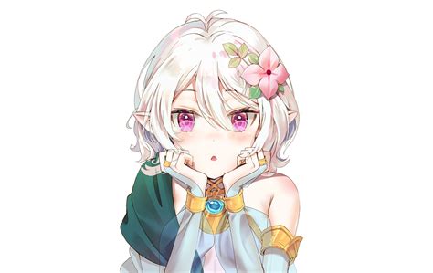 458075 4k White Hair Anime Princess Connect Redive Kokkoro