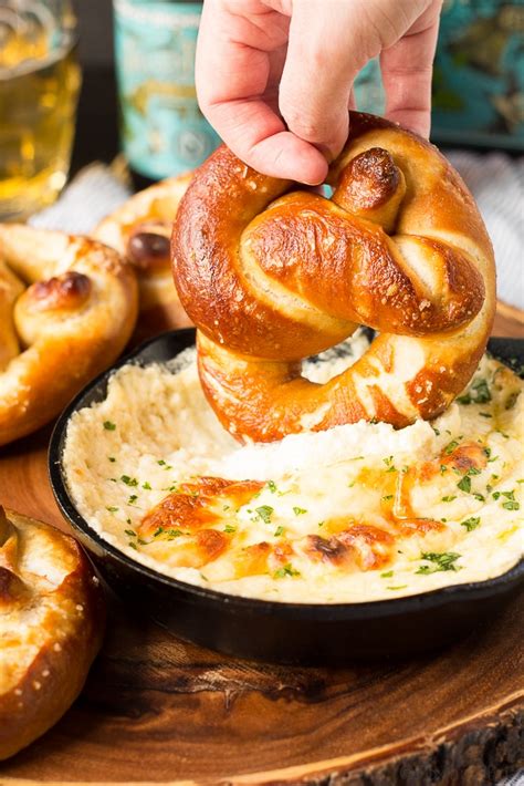 Soft Beer Pretzels With Beer Cheese Dip Fox And Briar