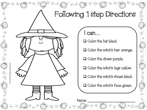 Some of the worksheets for this concept are handout, different ways of following directions, intervention following oral directions, following directions lessons grade 1, name 2 3 4 s draw draw draw draw draw draw a house in the. Halloween Following Directions Print-N-Go Packet