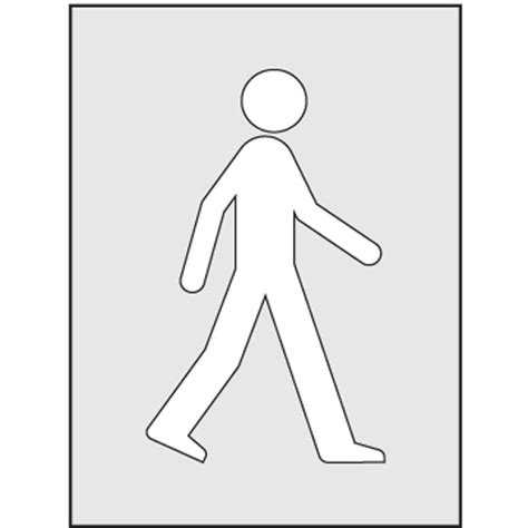 Walking Man Stencil 400 X 600mm The Ppe Online Shop