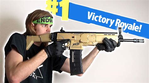 Nerf Mod Fortnite Battle Royale Scar Nerf Gun Mod In Real Life Youtube