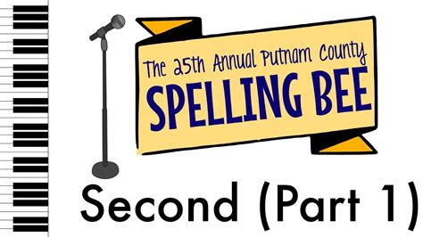 Second Part 1 The 25th Annual Putnam County Spelling Bee Piano