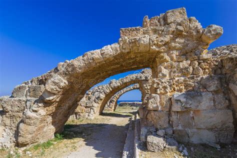Ruins In Salamis Famagusta Northern Cyprus Stock Image Image Of