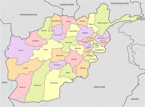 Karte afghanistan