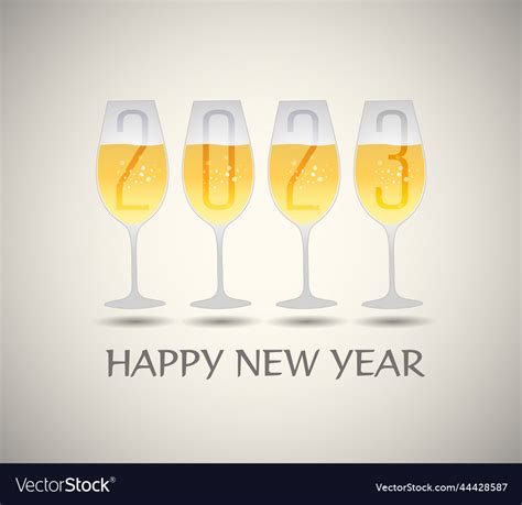 Happy New Year 2023 Greeting Card Holiday Vector Image