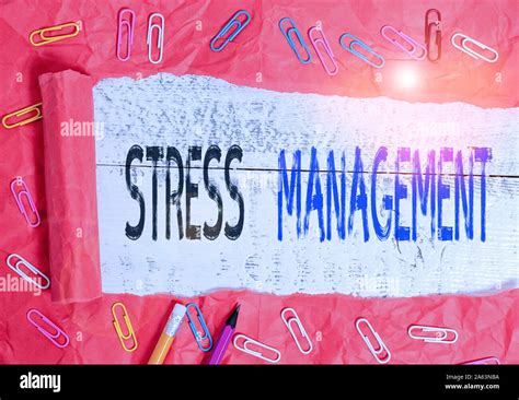 Handwriting Text Writing Stress Management Conceptual Photo Method Of