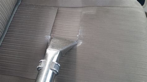 Steam cleaner can take a lot of time. Steam cleaning a car upholstery seat
