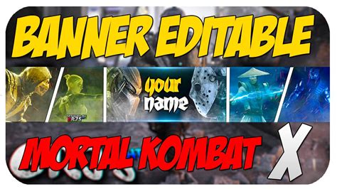 Banner Editable Mortal Kombat X Speed Art By Crishd Youtube