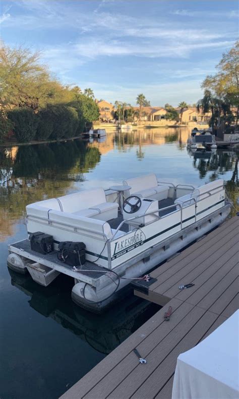 16x7 Electric Pontoon Boat For Sale In Chandler Az Offerup