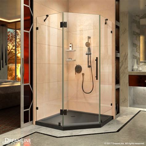 prism lux neo angle shower enclosure and white base kit dreamline