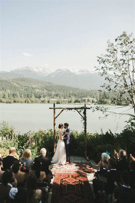 This Delightful Lakefront Wedding In Whistler Bc Will Give You Butterflies Junebug Weddings