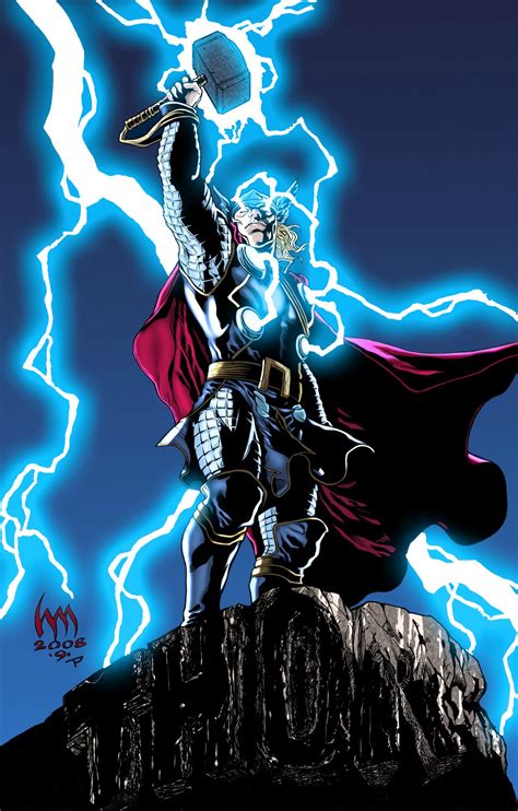 Free Download Thor Lightning Wallpaper The Mighty Thor Colored By