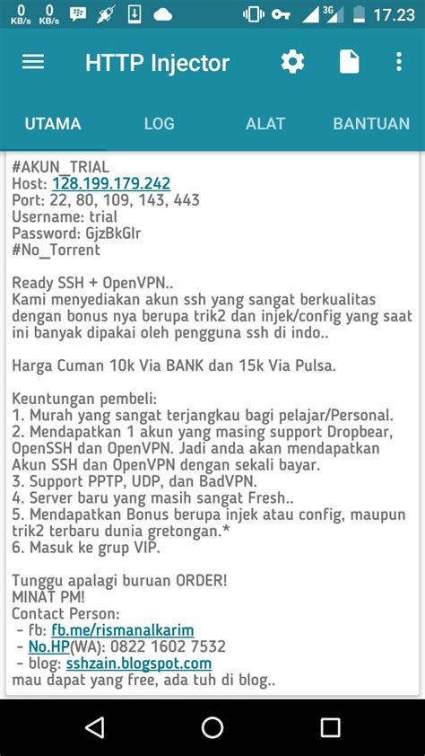 Internet gratis, config edukasi indosat,config ed. XL-AXIS OPOK - Update Config Ehi(Http Injector) 11 ...