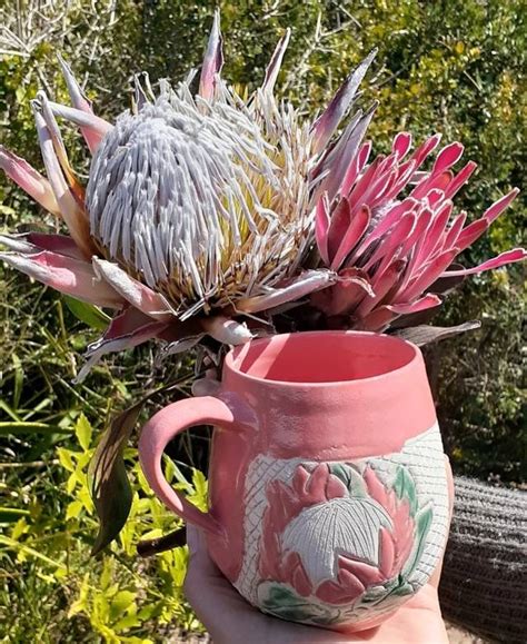 Handcrafted Mug Protea Shop Online One Land