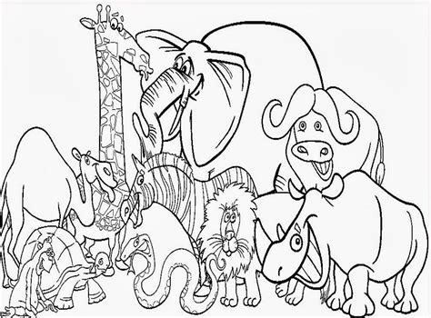 Animal Coloring Pages To Print Wild Animals Coloring Pages For Kids