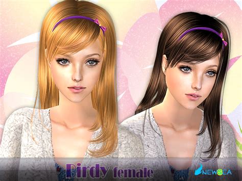 The Sims Resource Newsea Sims2 Hair Yu084f Birdy