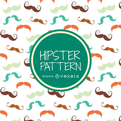 Hipster Moustache Pattern Vector Download