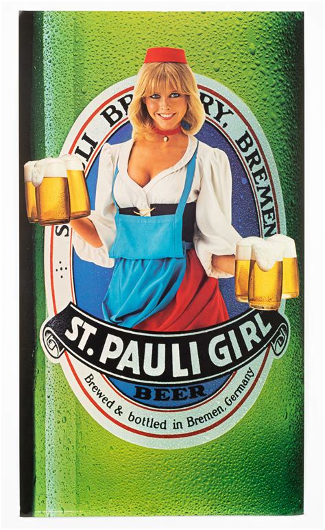 St Pauli Girl Beer Poster Fairhill Auction