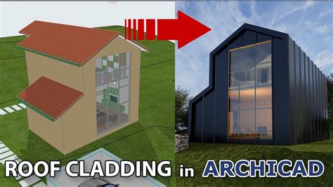 Cladding Roofwall In Archicad Tutorial Youtube