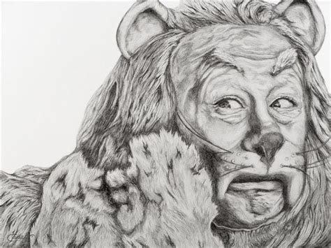 Wizard Of Oz Cowardly Lion Portrait Artinsights Film Art Gallery